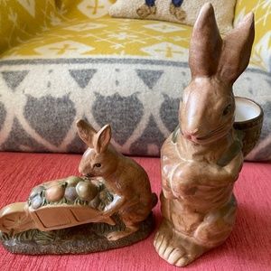 Set of Two Easter Rabbits, Lovely!!!